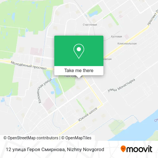 12 улица Героя Смирнова map