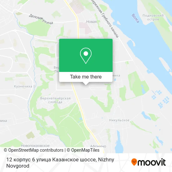 12 корпус 6 улица Казанское шоссе map