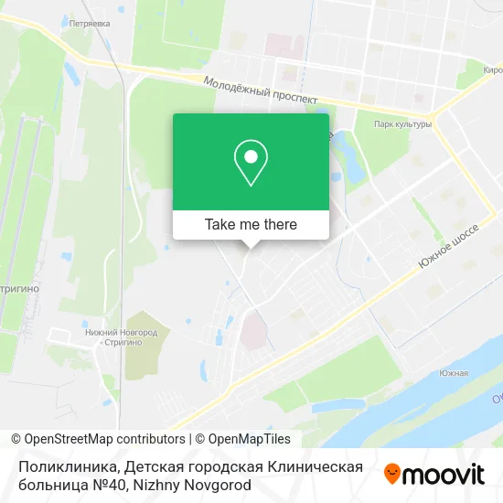 Поликлиника, Детская городская Клиническая больница №40 map