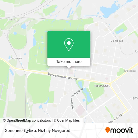 Зелёные Дубки map