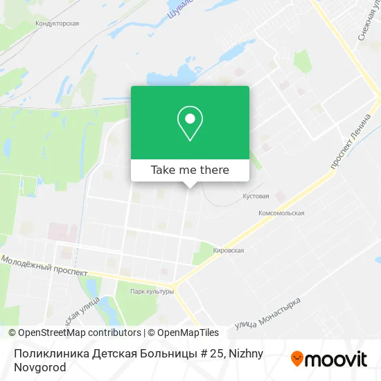 Поликлиника Детская Больницы # 25 map