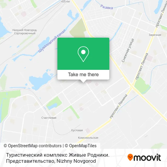 Туристический комплекс Живые Родники. Представительство map
