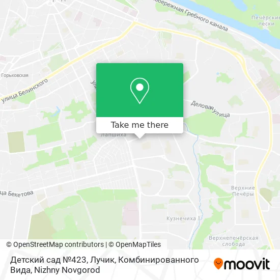 Детский сад №423, Лучик, Комбинированного Вида map