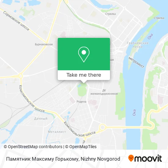 Памятник Максиму Горькому map