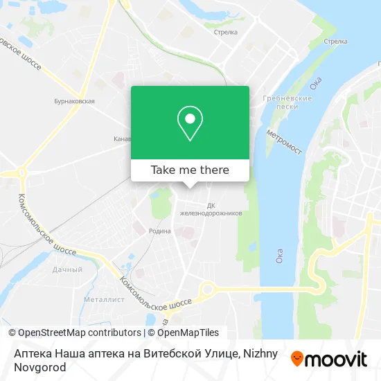 Аптека Наша аптека на Витебской Улице map