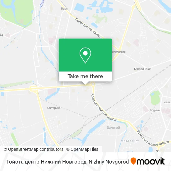 Тойота центр Нижний Новгород map
