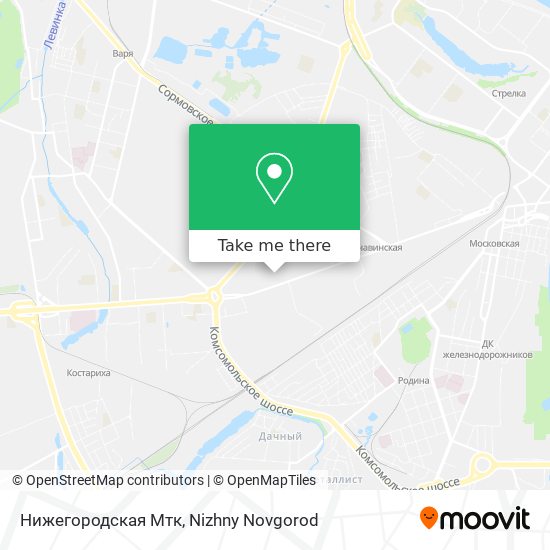 Нижегородская Мтк map
