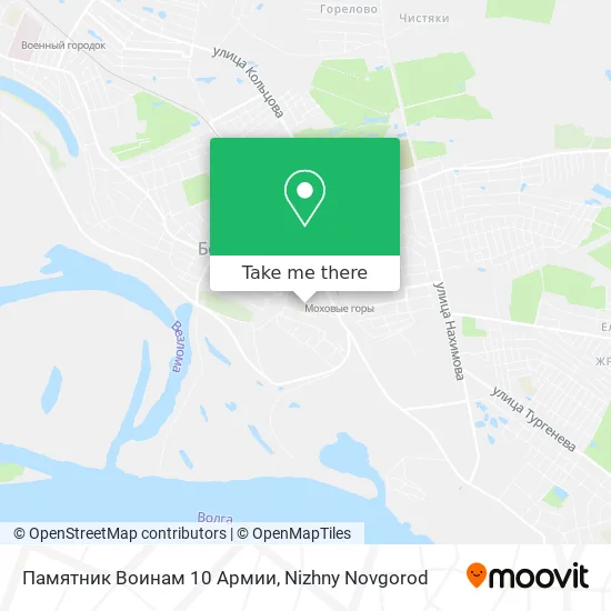 Памятник Воинам 10 Армии map