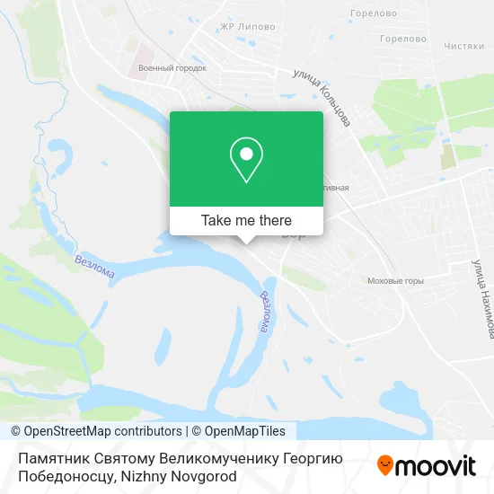 Памятник Святому Великомученику Георгию Победоносцу map