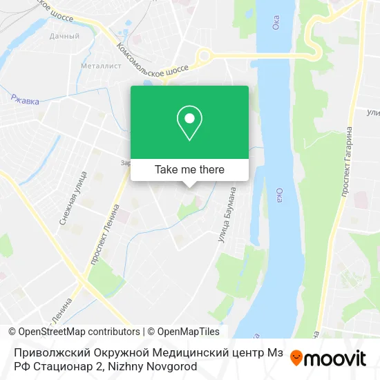 Приволжский Окружной Медицинский центр Мз РФ Стационар 2 map