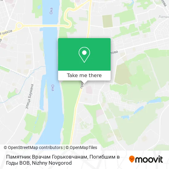 Памятник Врачам Горьковчанам, Погибшим в Годы ВОВ map