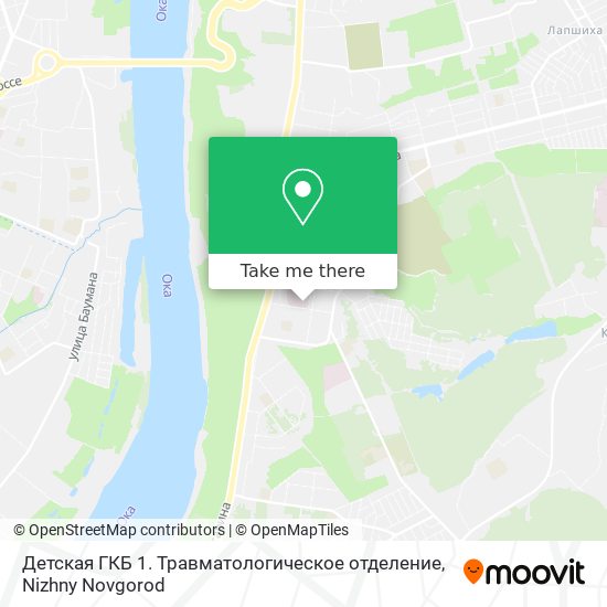 Детская ГКБ 1. Травматологическое отделение map