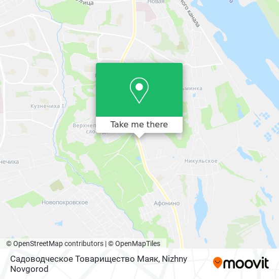 Садоводческое Товарищество Маяк map