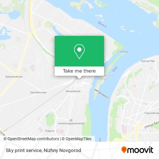 Sky print service map