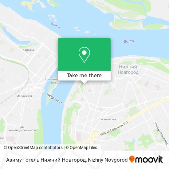 Азимут отель Нижний Новгород map
