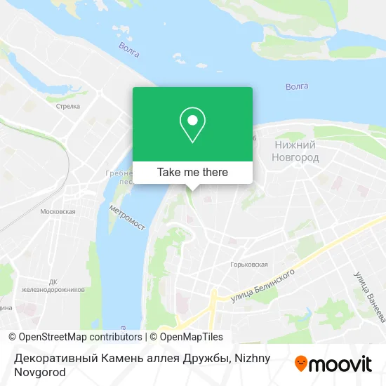 Декоративный Камень аллея Дружбы map