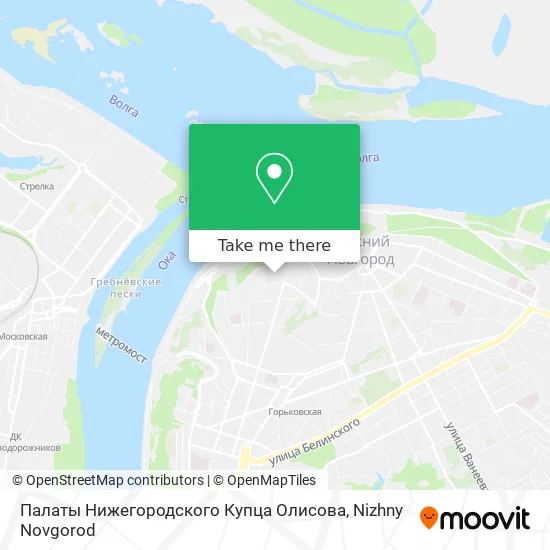 Палаты Нижегородского Купца Олисова map
