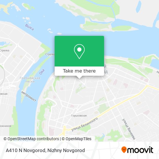 A410 N Novgorod map