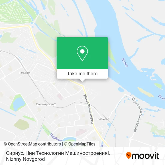 Сириус, Нии Технологии Машиностроенияl map