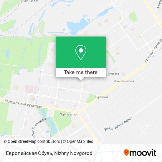 Европейская Обувь map
