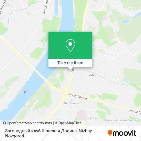 Загородный клуб Шавская Долина map