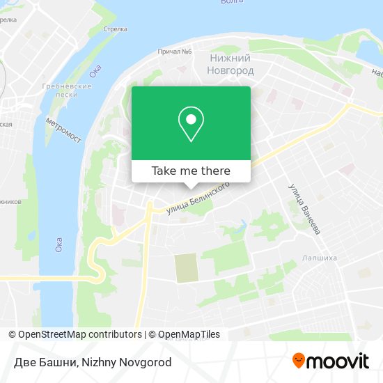 Две Башни map