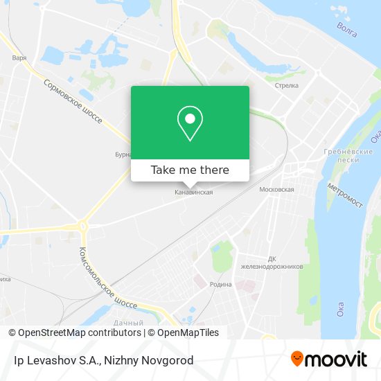 Ip Levashov S.A. map
