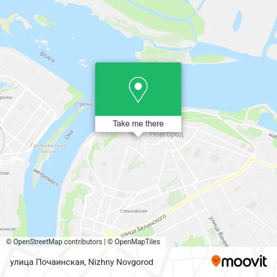 улица Почаинская map