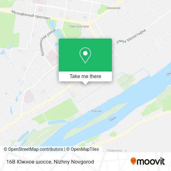 16В Южное шоссе map