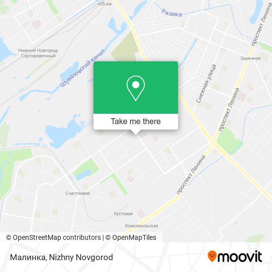 Малинка map