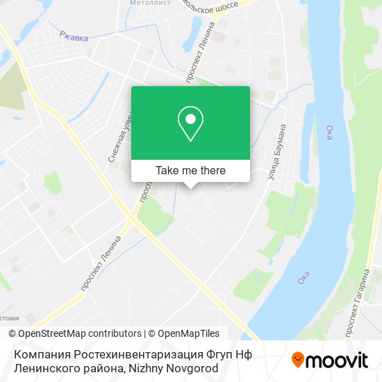 Компания Ростехинвентаризация Фгуп Нф Ленинского района map