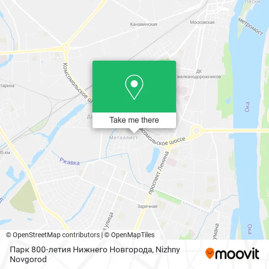 Парк 800-летия Нижнего Новгорода map