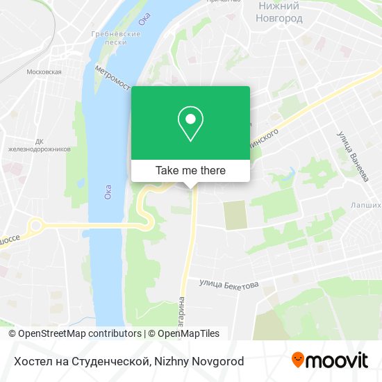 Хостел на Студенческой map