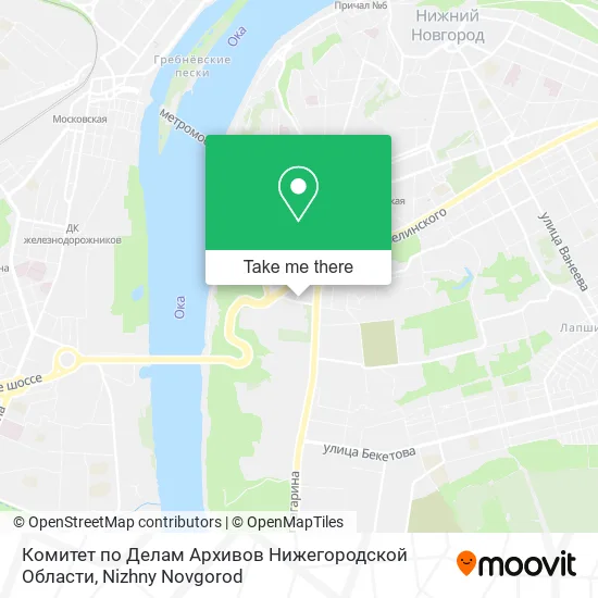 Комитет по Делам Архивов Нижегородской Области map