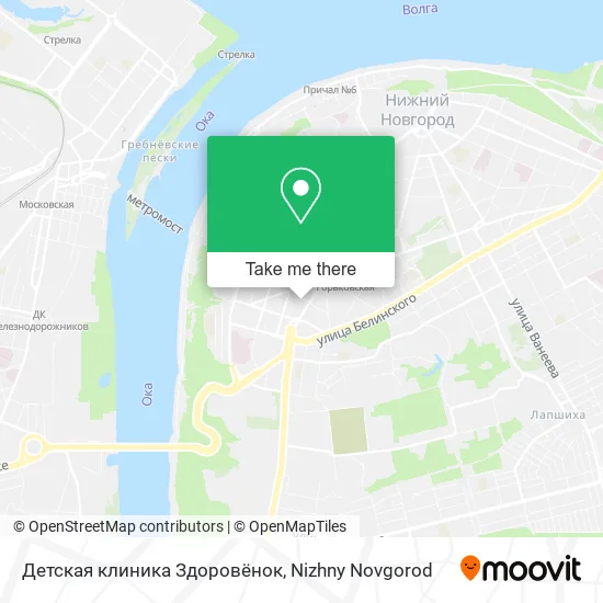 Детская клиника Здоровёнок map