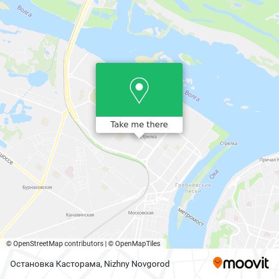 Остановка Касторама map