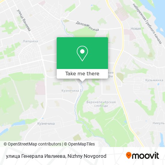 улица Генерала Ивлиева map