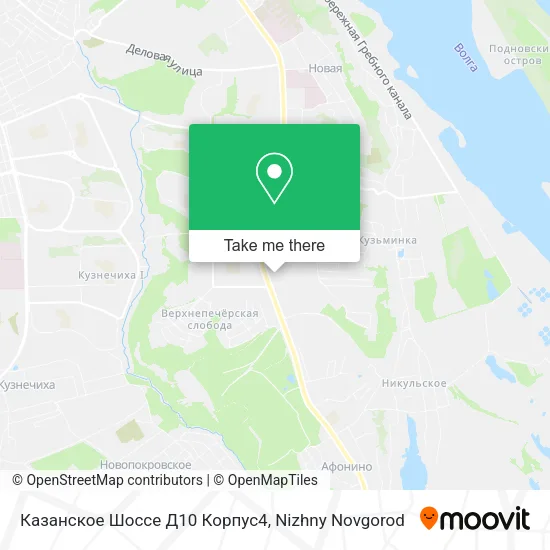 Казанское Шоссе Д10 Корпус4 map