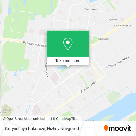 Goryachaya Kukuruza map