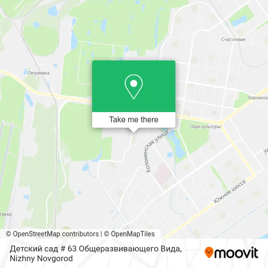 Детский сад # 63 Общеразвивающего Вида map