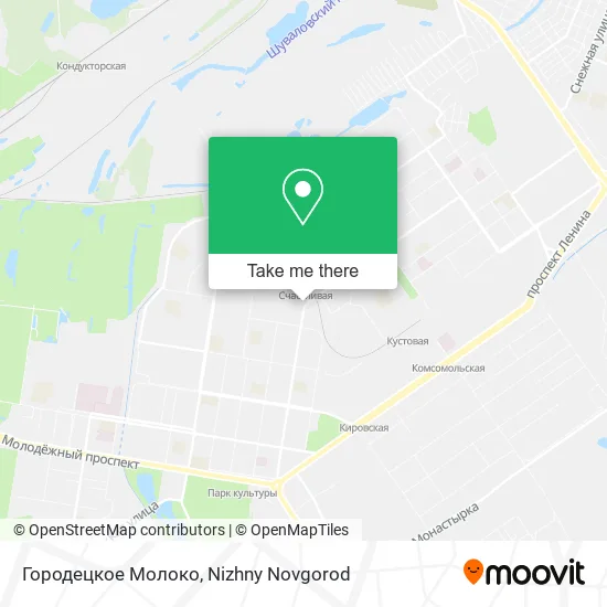 Городецкое Молоко map