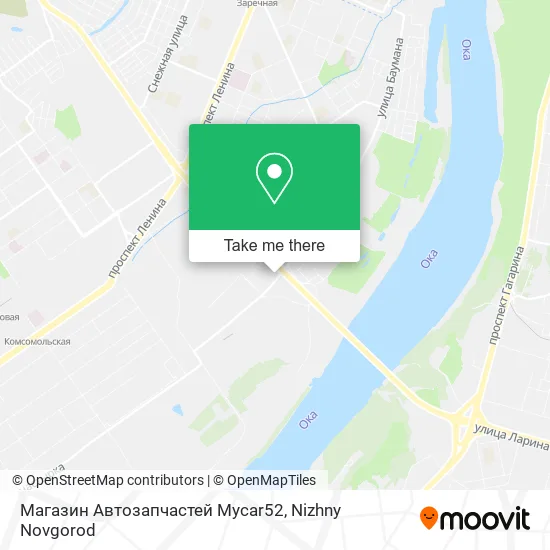 Магазин Автозапчастей Mycar52 map
