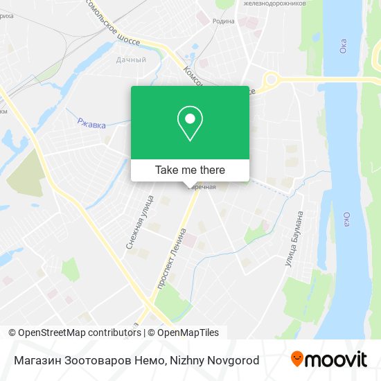 Магазин Зоотоваров Немо map