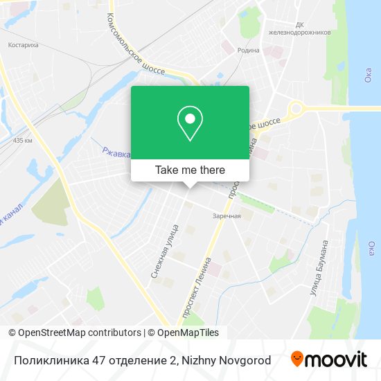 Поликлиника 47 отделение 2 map