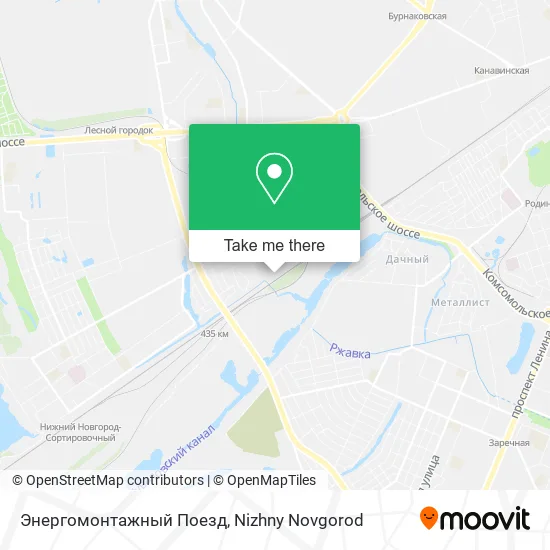 Энергомонтажный Поезд map
