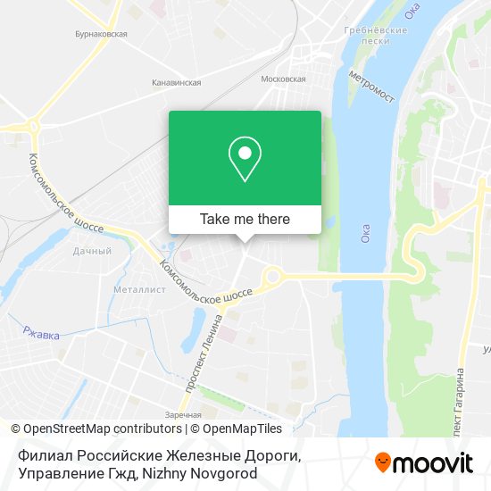 Филиал Российские Железные Дороги, Управление Гжд map