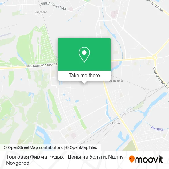 Торговая Фирма Рудых - Цены на Услуги map