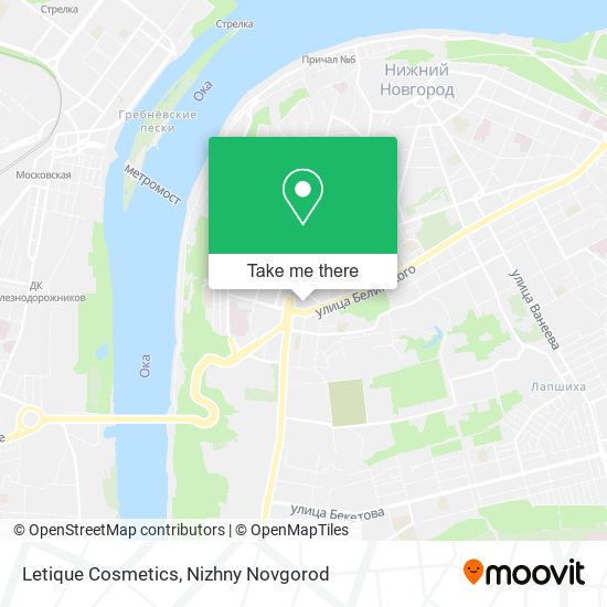 Letique Cosmetics map