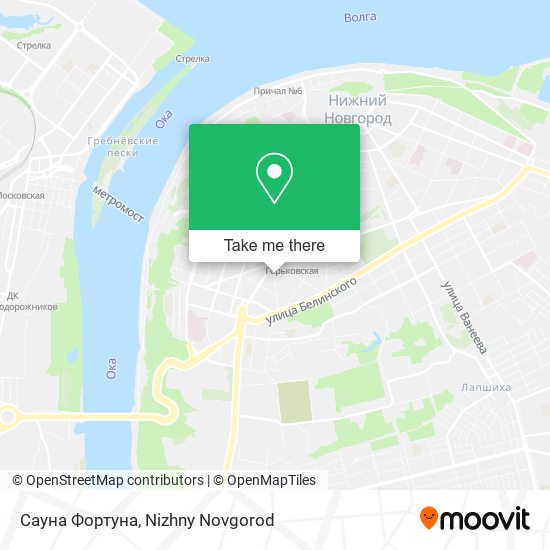 Сауна Фортуна map