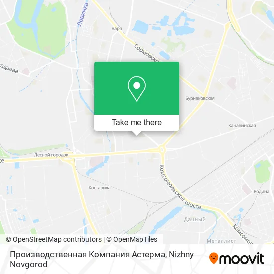 Производственная Компания Астерма map